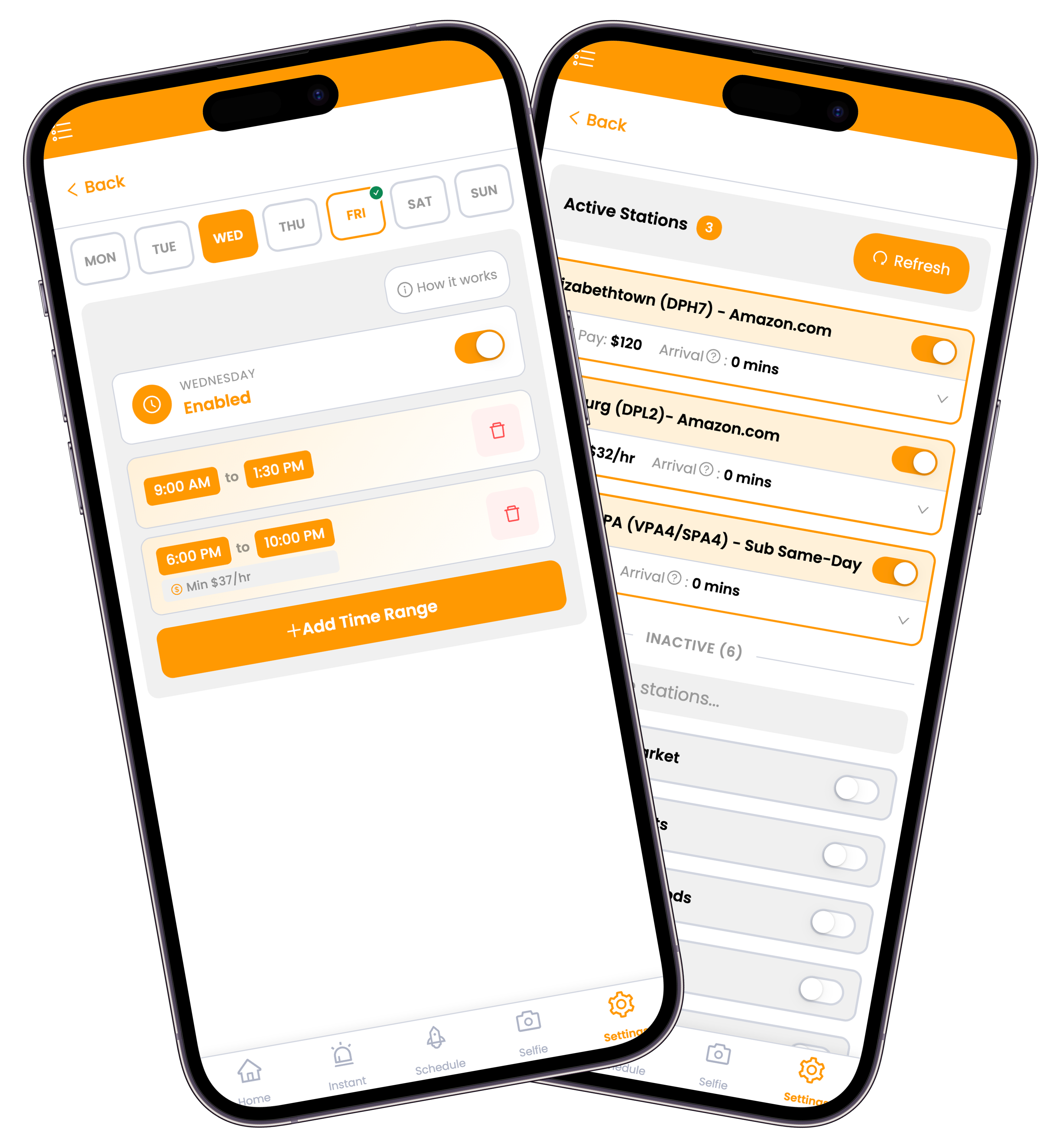 OnlyFlexer smart filters for Amazon Flex - customize by location, pay rate, and time slots